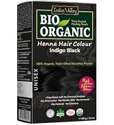 Indus Valley Bio Organic Natural Henna Hair Color Indigo Black 100gm| Organic Hair Colour, 100% G...