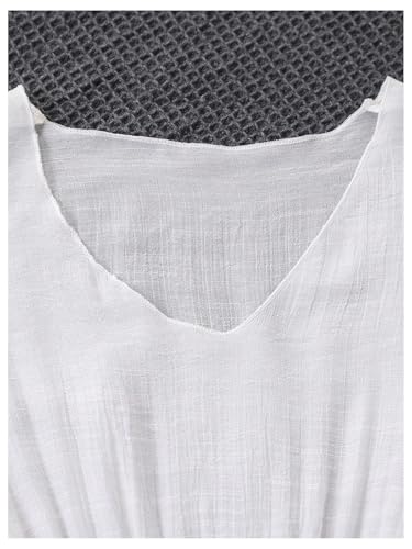 SHENHE Girl's Swimsuit Coverups Chiffon Short Sleeve Beach Dress Bathing Suit Cover Up4