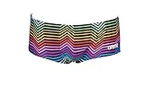 Arena Men's Standard Low Waist Short Swimsuit Athletic Training Swim Trunks Bathing Suit, Multicolor Stripes, 26