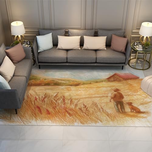 Tapis de sol lavable 60x90cm idéal pour protéger le séjour - 2