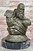 Collectible Kratos Bust Bronze Sculpture Statue Signed Original God of War Decor Decorative Artwork Gift for Home Office by Classy Bronze