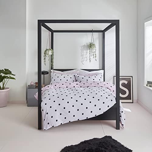 Sassy B Spot on Polka Double Duvet Set Black/White