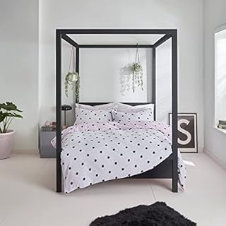 Sassy B Spot on Polka Double Duvet Set Black/White