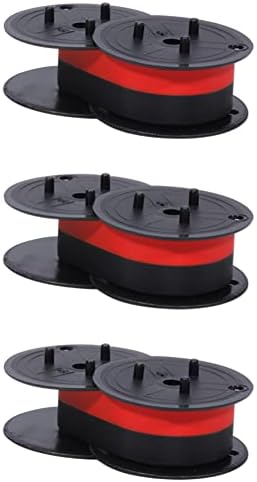 Bigger 12-Pack Replacement for Nukote BR80c GR24 GR51 Calculator Ribbon B/R Used with El 1197 P, El 1197 P Ii, El 1630 (Black and Red)