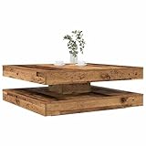 Construction robuste et durable pour une longue durée de vie : Fabriquée en matériau de qualité, cette table basse avec rangement résiste à l'humidité et aux déformations. Sa stabilité garantit un meuble de salon fiable et solide pour votre usage quotidien.