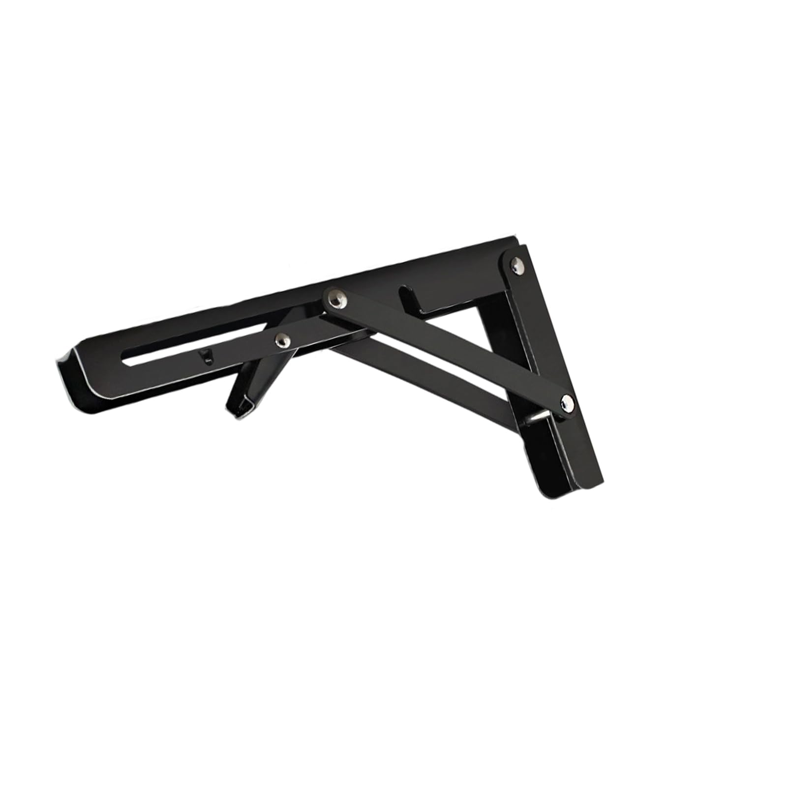 Duty Foldable Wall Shelf Bracket Stainless Steel Space Saving Triangular Folding Angles Bracket Easy to Use Heavy Duty Rustproof Shelf