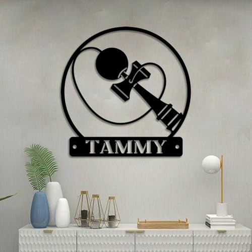 Kendama Bilboquet Metal Wall Art, Kendama Ball Decorative Sign - Custom Metal Sign for Wall Decor Home Decor 6 Model-01