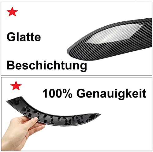 HommyFine Car Door Handle Cover for BMW 3 4 Series F30 3GT F34 F36 2013-2018 Interior Door Handles Replace Cover (Carbon Fiber Black, Right)