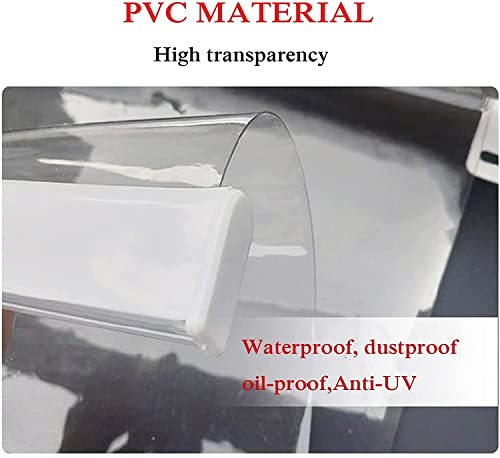 Transparente Rollo Jalousien Durchsichtige Vinyl-Rollos Für Den Außenbereich, Durchsichtige Rollos Für Den Außenbereich Mit Beschlägen, Regenschutzvorhang Für Fenster Im Freien, Pavillon, Balkon, Küch
