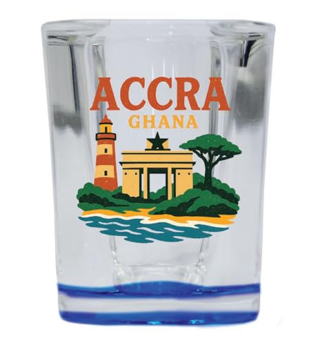 Vaso Shot Cuadrado Azul Base 2 oz Souvenir