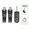 HomeVortex UHF Wireless Microph System, with Plug-on Transmitter and Receiver, for Dynamic Mic, Electric Guitar, Bass, PA Speaker, 50m Range, 20Hz-20KHz, Black #2