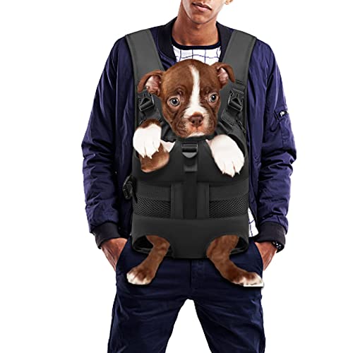 Wakytu Haustier Rucksack Hund Tragetasche, Taille Verstellbar Beinen heraus Rucksäcke Haustier Tragbar Reisetasche, Atmungsaktiv und Bequem Speziell für Klein Mittler Hunde Katzen Welpen Cover