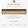 Best Digital Pianos for Home Studios 50 Roland FP-10 Digital Piano - Black Bundle with KSC-FP10 Stand, Bench, Sustain Pedal, Instructional Book, Online Lessons, Instructional DVD, and Austin Bazaar Polishing Cloth #2