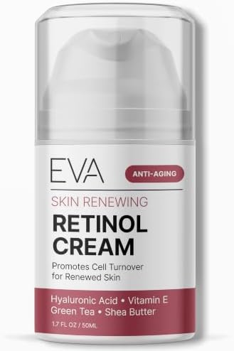 Eva Naturals Retinol Face Cream with Hyaluronic Acid & Vitamin E, 1.7 oz
