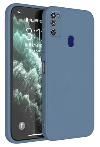 Topme Cover per Samsung Galaxy M21 / Galaxy M30s (6.4' Inches) Custodia Case, Protezione Della Pelle Della Custodia in Silicone Tpu - Grigio lavanda