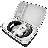 Interior suave para garantizar que sus auriculares y accesorios para juegos VR todo en uno para Oculus Quest 2 estén protegidos. Embalado incluido: UN SOLO CASO.