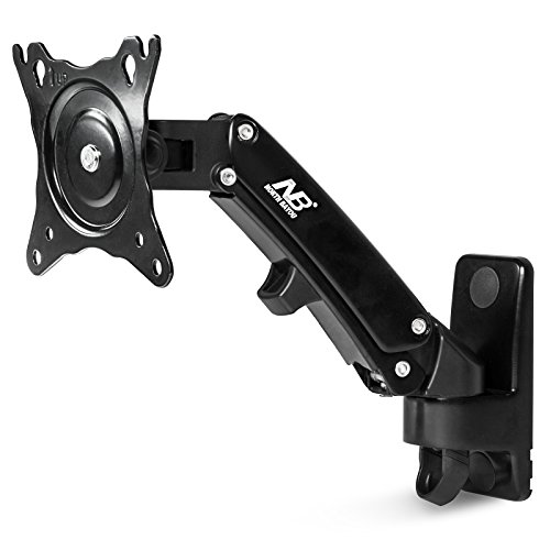 North Bayou F120 Full Motion Gas Spring Articulating Swivel TV Wall Mount for 17
