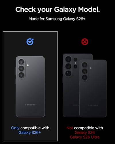 Image of Spigen EZ Fit Optik Pro Tempered Glass Camera Lens Protector Guard for Galaxy S26 Plus - Black [2 Pack]