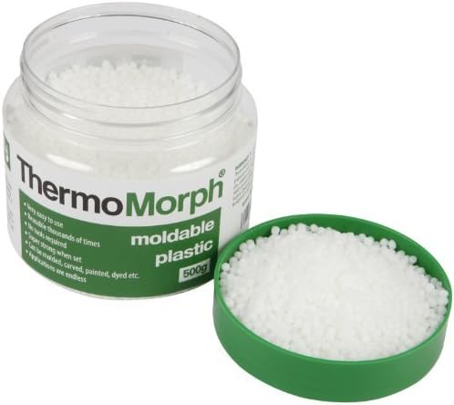 ThermoMorph - Moldable Plastic Pellets - Reheatable – Reusable – Remoldable Crafting Plastic - Moldable Sculpting Plastic – Heat Pliable, Cool Hard