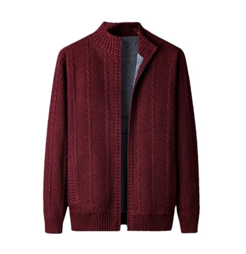Pull epais chaud homme veste cardigan tricot manches longues hiver