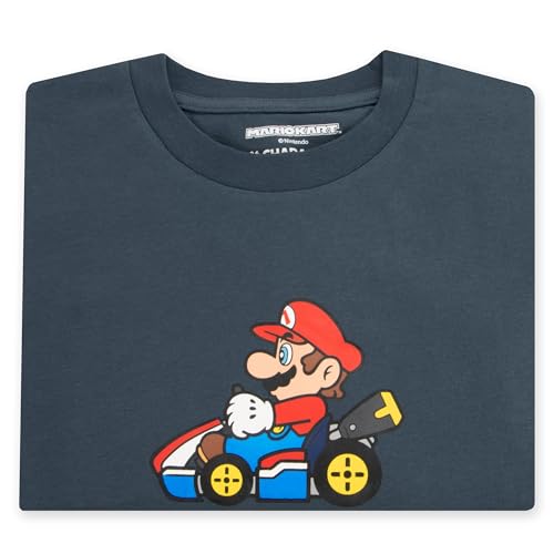 Maglietta Uomo, Maglia Uomo Manica Corta Mario Kart, Maglietta Uomini Gaming, Abbigliamento Adulti Cotone, Marina L - Gadget - Immagine 8