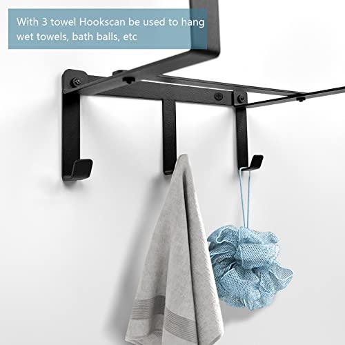 Pelreame Towel Racks for Bathroom,Towel Rack,Towel Holder for Bathroom Wall,Bathroom Towel Storage,Towel Organizer,Towel Holder,Bathroom Towel Rack,Towel Storage,Wall Towel Rack for Rolled Towels - Thumbnail 4