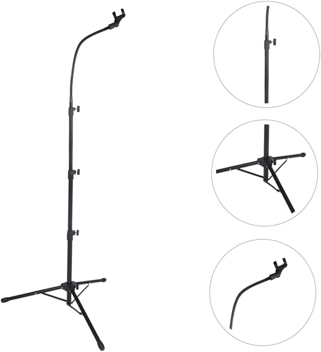 Toyvian Professional Adjustable Microphone Stand Tripod Suitable for Stage Studio and Home Use Telescopic Design for Optimal Height