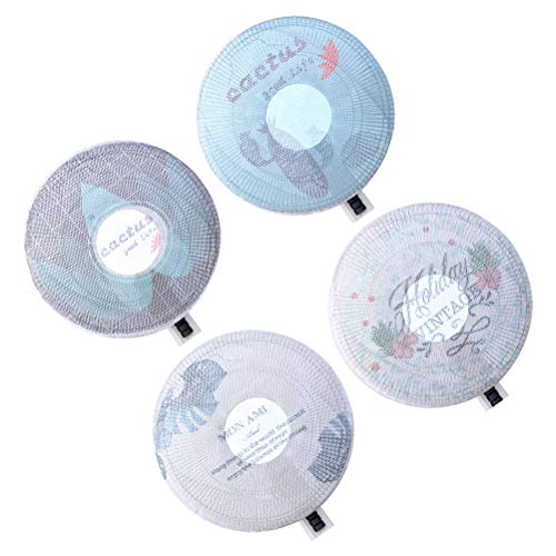 FOMIYES 4 STKS 45 cm Cartoon Plant Patroon Fan Net Grip- Proof Ventilatorkap Veiligheidsnet Ronde Ventilator Mesh Fan Cover voor Thuis Dagelijks Gebruik Decoratie Fan - Image 4