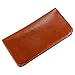 Pajuva Leather Phone Case Long Bifold Wallet, Brown
