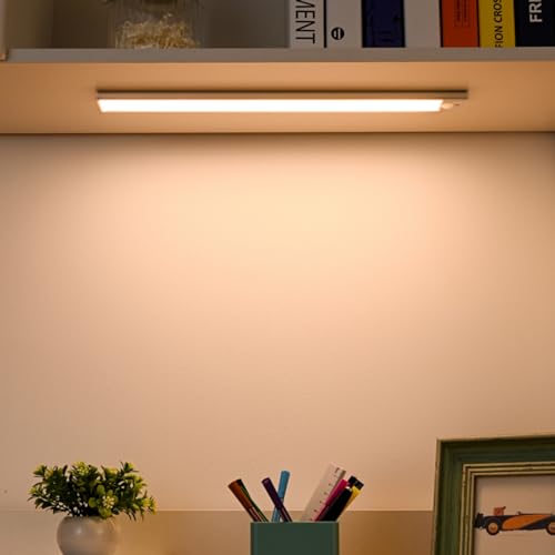 KYEKIO Under Cabinet Lights, 4Pack Motion Sensor Light Indoor, Rechargeable Closet Lights Wireless with 3 Color Temps, Dimmable Under Counter Lights for Kitchen Bedroom (8inch)
