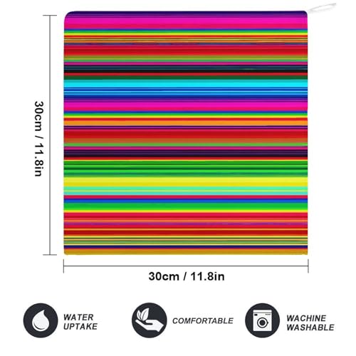Serviette de bain absorbante de qualité hôtel à rayures colorées - 3