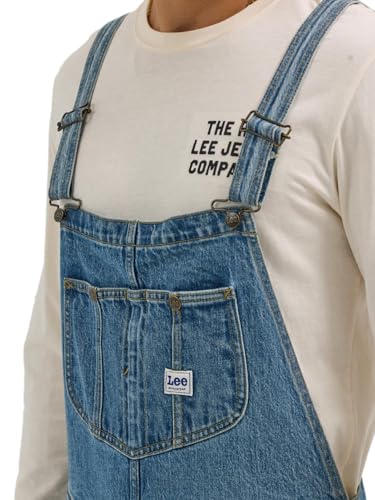 Lee Herren Arbeitskleidungs Latzoverall, Mittlere Wäsche, XXL