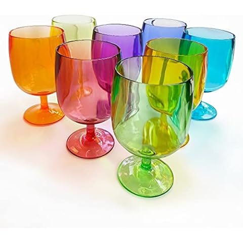 Lily's Home Unbreakable Colored Wine Tumblers Cover