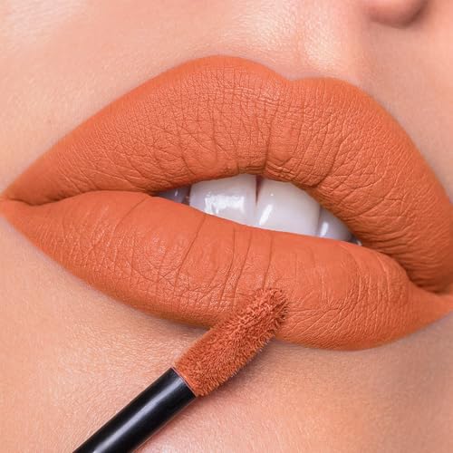 Image of MAKI YIKA Orange Lipstick Liquid for Women ColorStay Long Lasting Lipstick