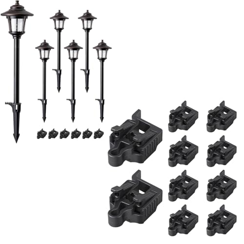 EDISHINE Low Voltage Landscape Lighting + 10-Pack Low Voltage Wire Connector