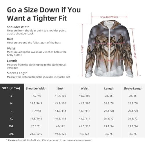 UPF 50+ Sun Protection Hoodie Long Sleeve pack of wolves Sun Shirt Rash Guard Fishing Shirts for Men2