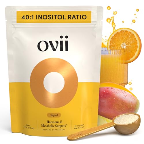 Image of Ovii Metabolic Support for Women - Reducose White Mulberry with Myo-Inositol & D-Chiro Inositol 40:1 Blend - Daily Wellness, Metabolic Balance & Appetite Control Supplement - 30 Servings, Tropical