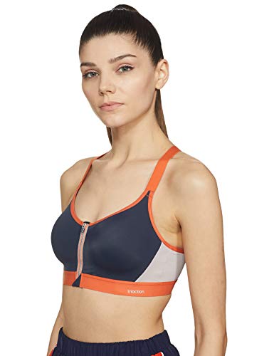 Image of Triumph Triaction Padded Wireless Extreme Bounce Control Sports Bra High Coverage Mesh Racerback Cardio Bra with Wide Straps for Running, Zumba, and High Impact Training Pack Of 1