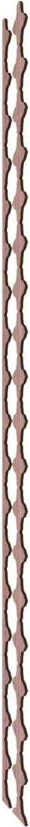 Ekena Millwork 94"H x 3/8"T Pandora Adjustable Wood Decorative Slat Wall Panel Kit, Walnut (contains 16 Slats + 1 Straight Edge Starter Slat)