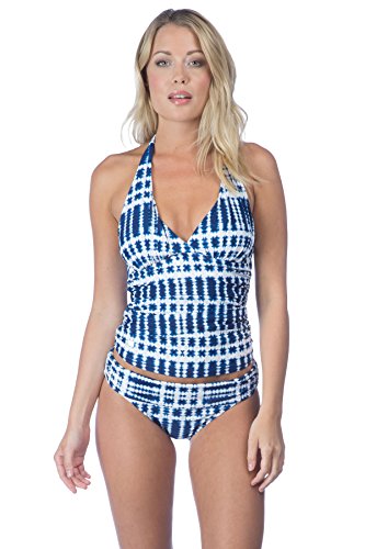 La Blanca Women's Moody Blues Halter Goddess Tankini