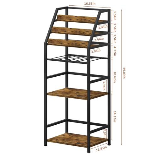 TIFFLOI Trapezoid Liquor Wine Rack - Stepped Freestanding Design for Home - Fits Living RoomCorners (Whiskey & Wine Storage) by TIFFLOI - Image 3