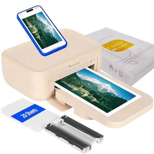 KENTO MAX Wi-Fi Photo Printer: Lab-Quality 4x6 Prints, Directly from Your Phone. Portable Photo Printers for Home Use (Printer + 74Sheets + 2 Cartridges)