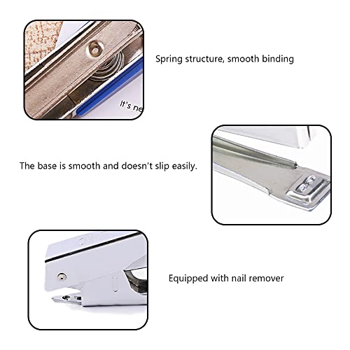 Stapler Durable Body Hand Press Stapler Portable Manual Stapler For Home Office School Supplies (Random Color) #TOP3