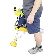 Hands Free Knee Crutches Single Leg Telescopic Walker Non-Slip for Ankle Fractures Sprains Calf and Ankle InjuriesRight