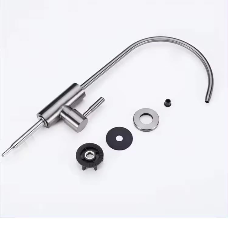 Image of AQUIEEN SS 304 Kitchen RO Water Tap | Stainless Steel RO Faucet for Water Purifier | Cold Water Drinking Tap for Home, Kitchen & Office | Premium RO Tap, Gun Grey