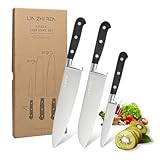 LIN ZHI REN 3-teiliges Küchenmesserset, ultrascharfes Kochmesserset, enthält Kochmesser,...