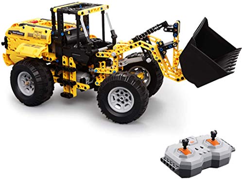 LAKIOMZ Technic Loader Bausteine, 2.4G 4CH Fernbedienung Radlader Truck, Bausätze Kompatibel mit Lego Technic - 491… – Bild 4