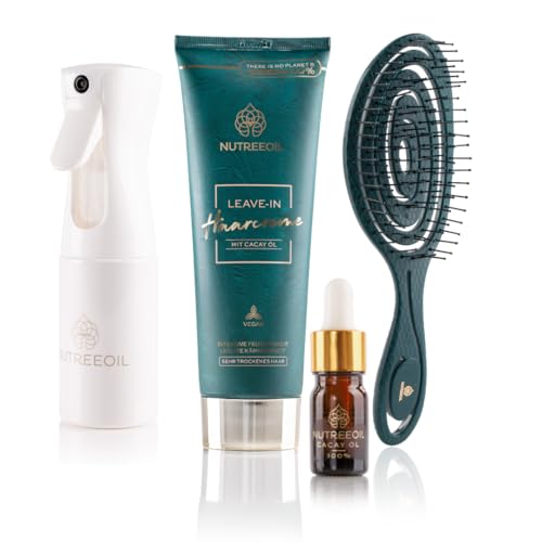 NUTREEOIL Haarpflege Geschenkset für Frauen | Set mit 4 hochwertigen Pflegeprodukten als Geschenk | Feuchtigkeitspflege für alle Haartypen