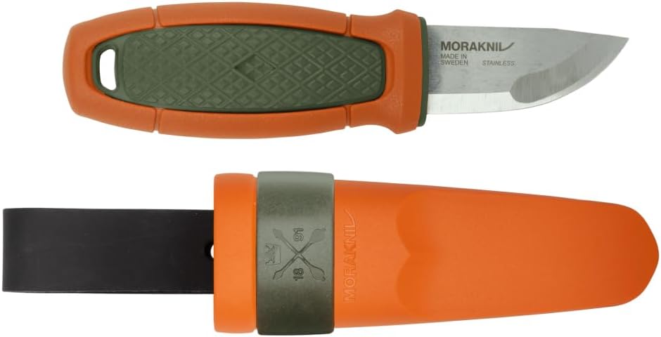 Morakniv® Eldris with Belt Loop (S) Olive Green/Burnt Orange -Mora Knife-