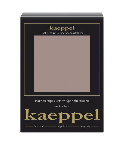 Kaeppel L-016753-35L2-U5KN Drap-housse 150 x 200 cm Jersey Macchiato Cover